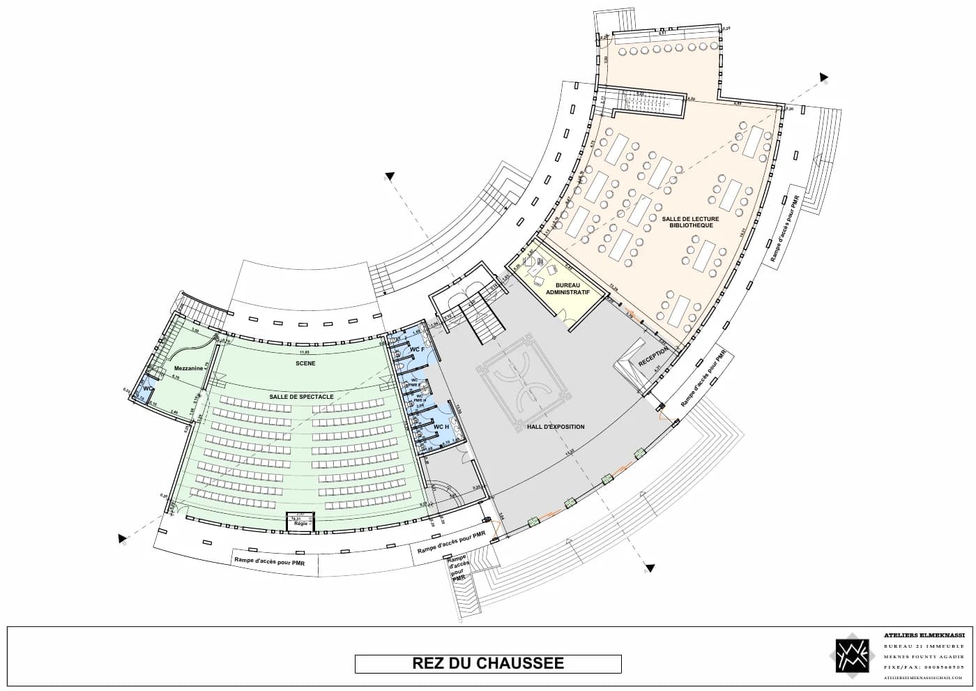 Plan du rez-de-chaussée.